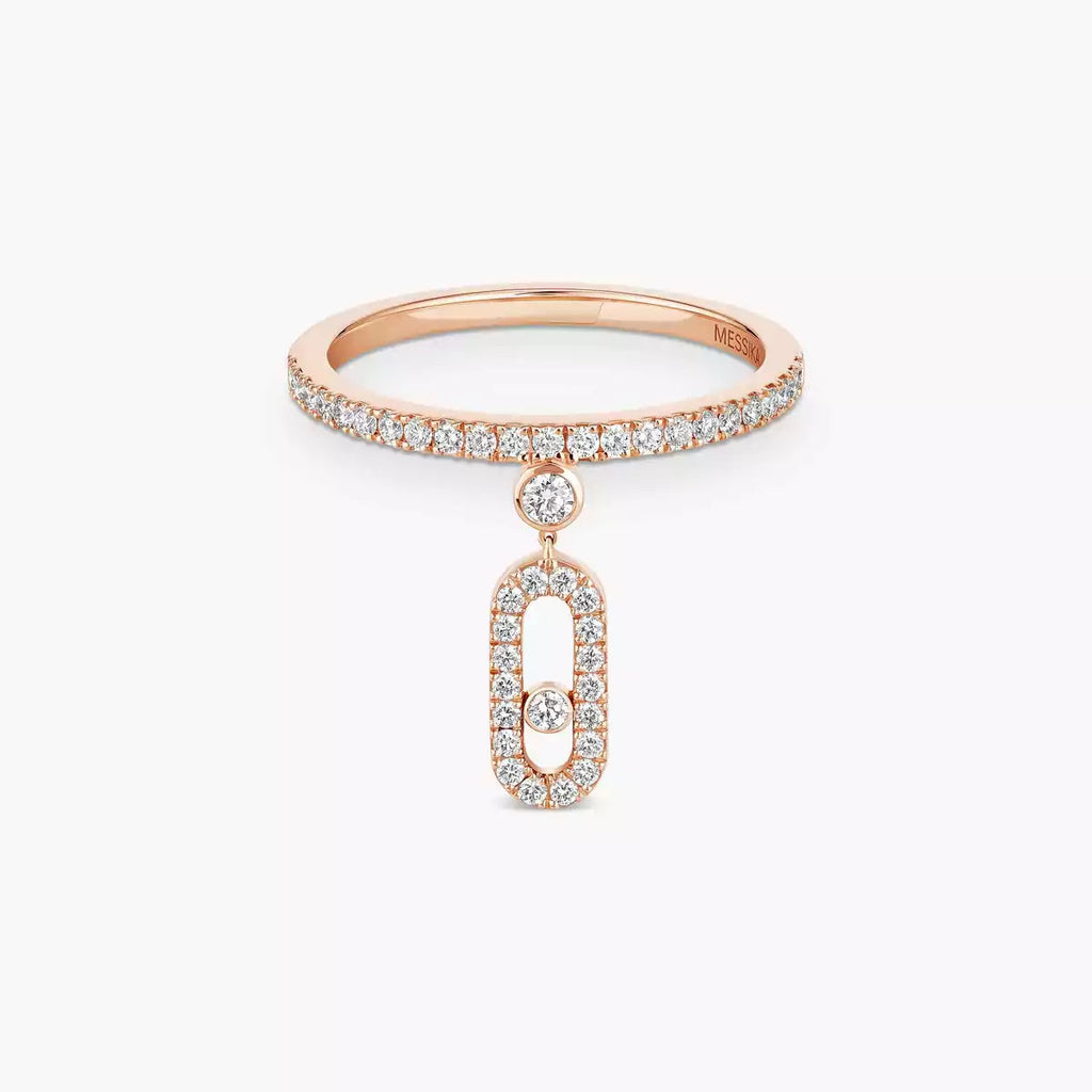 Move Uno Diamantring – unverkennbare kinetische Brillanz – minimalistische Eleganz