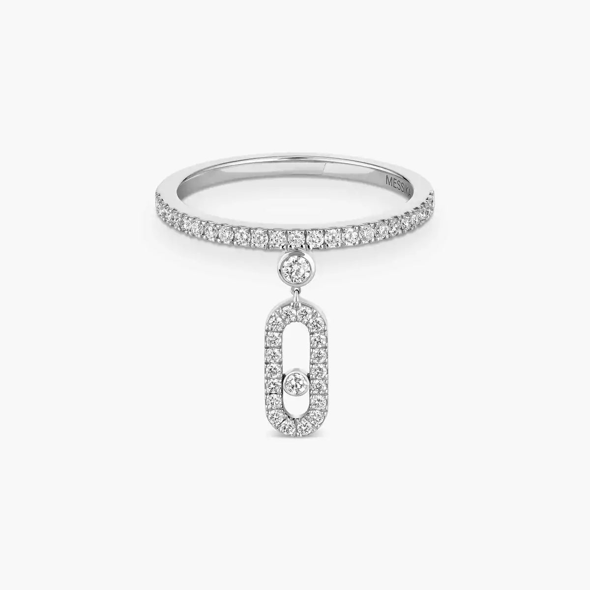 Move Uno Diamantring – unverkennbare kinetische Brillanz – minimalistische Eleganz
