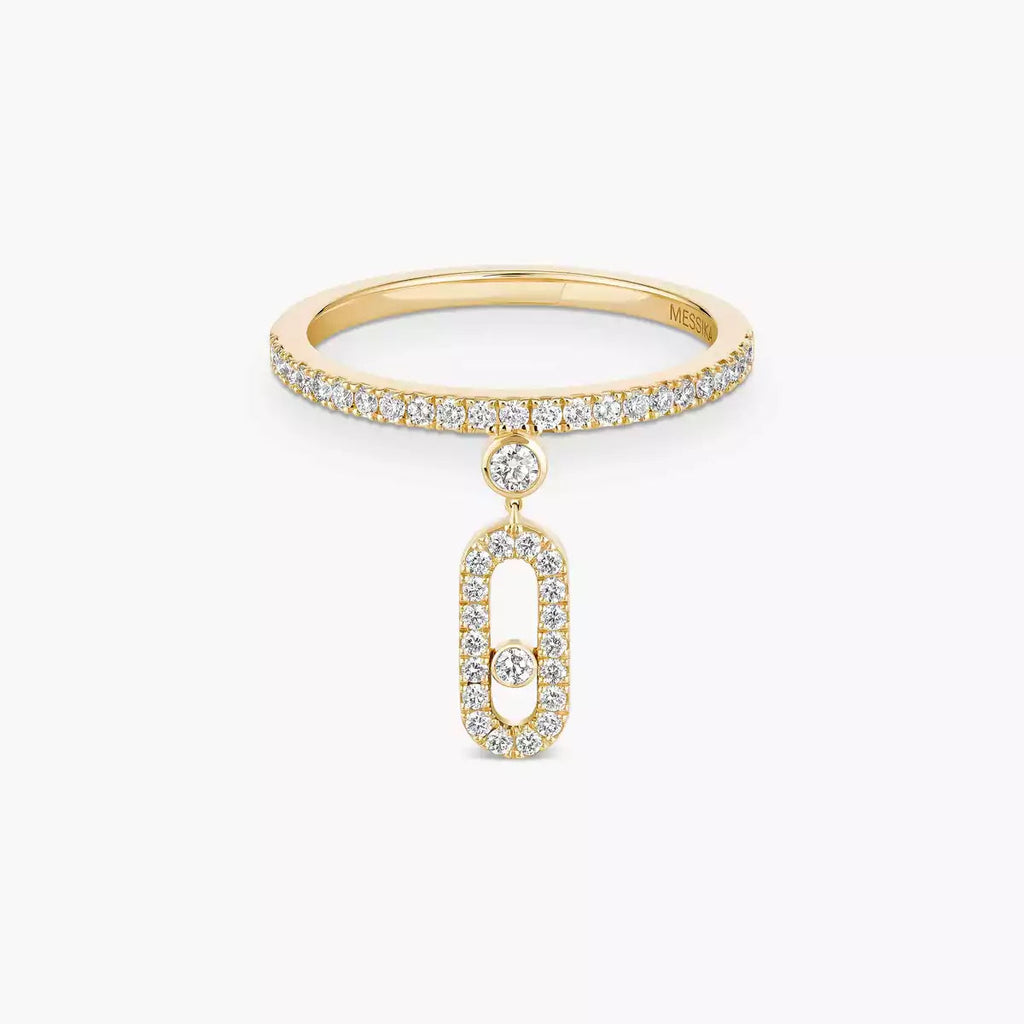 Move Uno Diamantring – unverkennbare kinetische Brillanz – minimalistische Eleganz