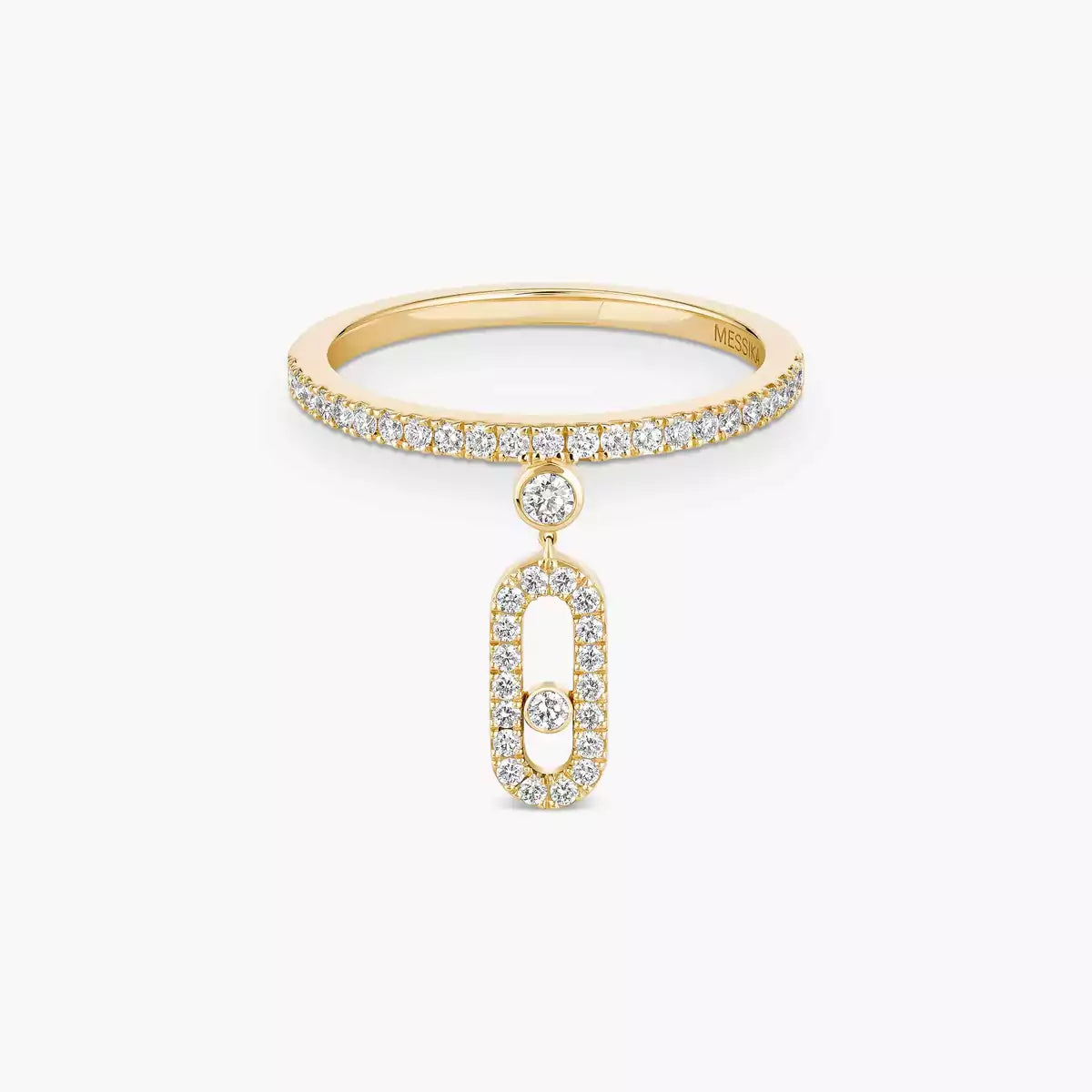 Move Uno Diamantring – unverkennbare kinetische Brillanz – minimalistische Eleganz