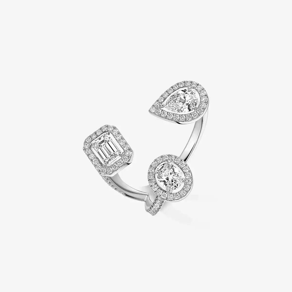 My Twin Trilogy Open Pavé Ring