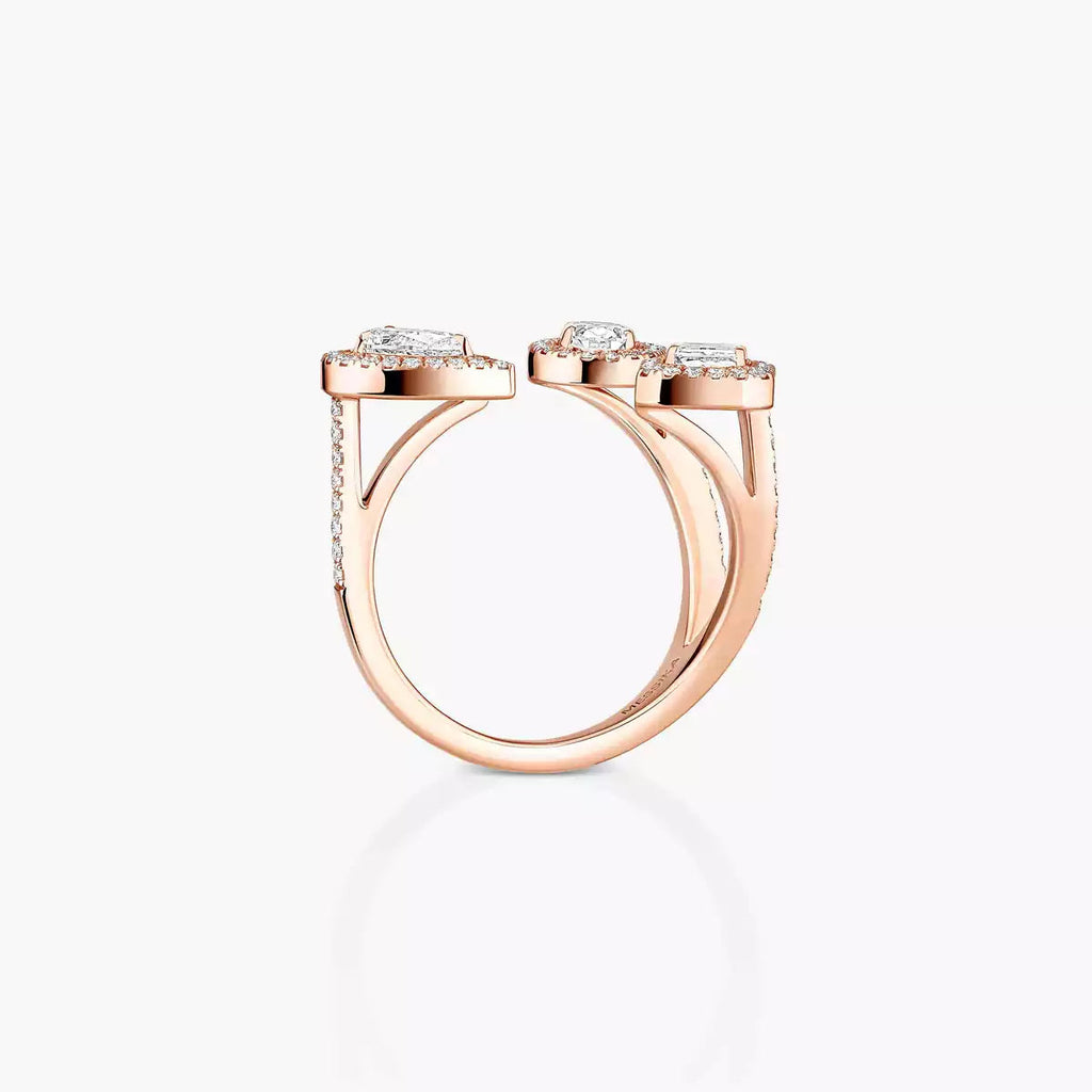 My Twin Trilogy Open Pavé Ring