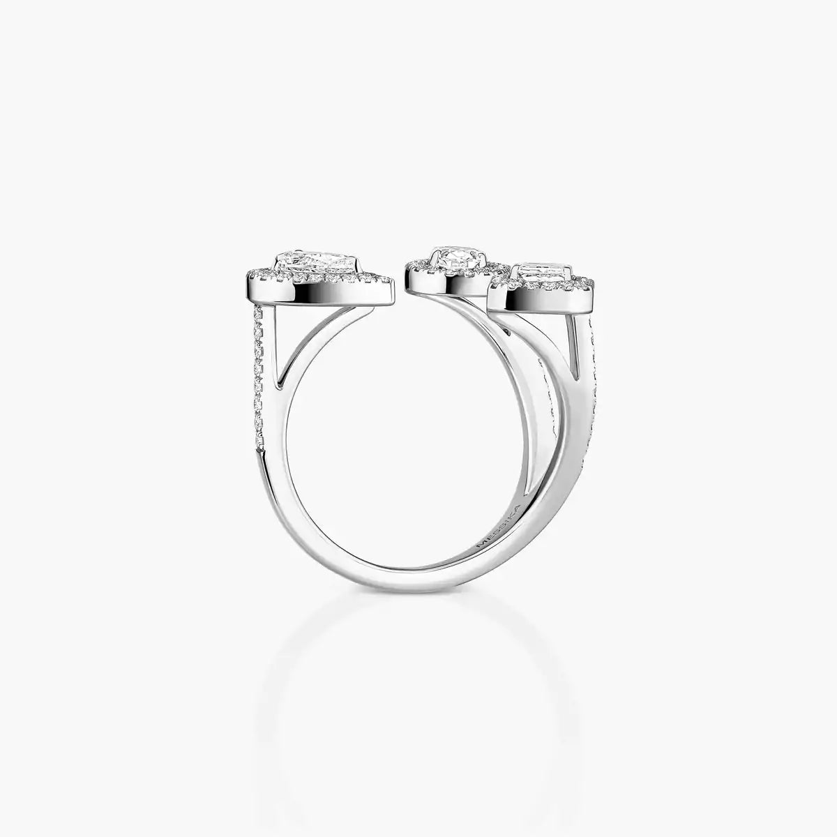My Twin Trilogy Open Pavé Ring