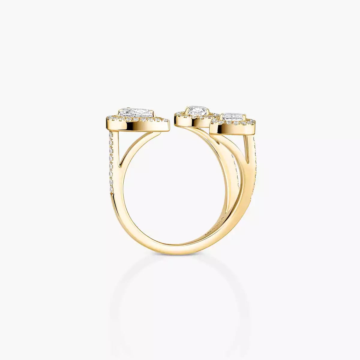 My Twin Trilogy Open Pavé Ring