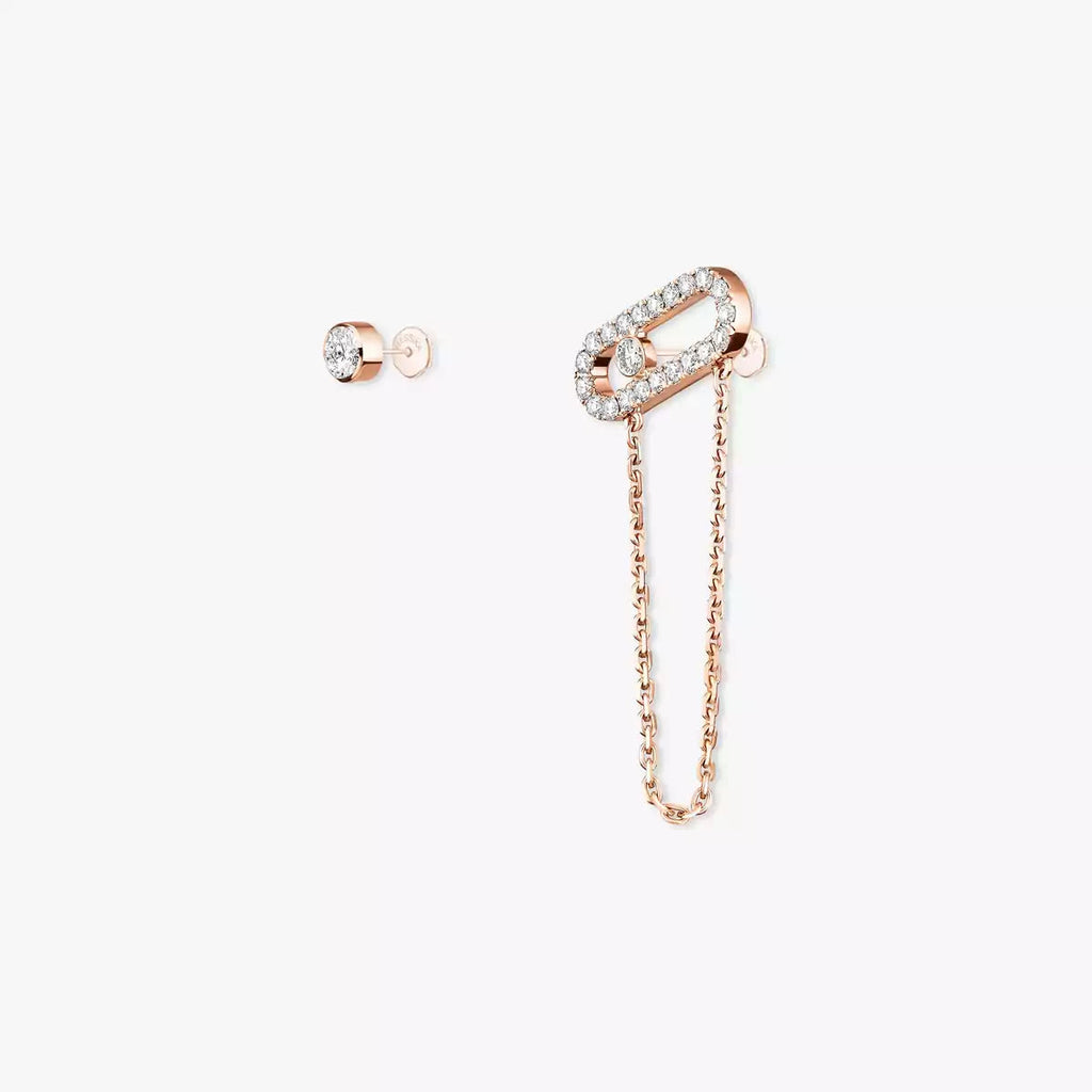 Move Uno All Diamond Stud Earrings