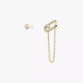 Move Uno All Diamond Stud Earrings