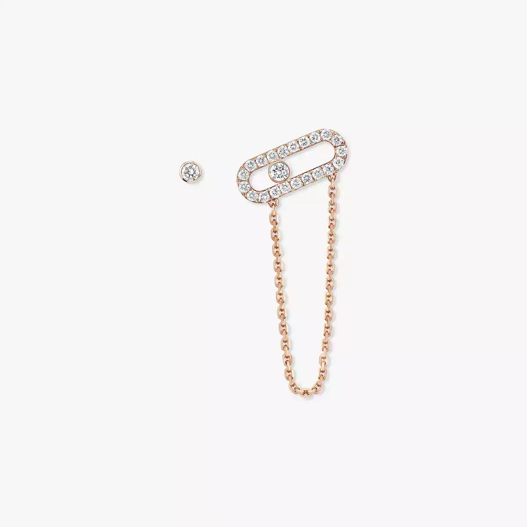 Move Uno All Diamond Stud Earrings