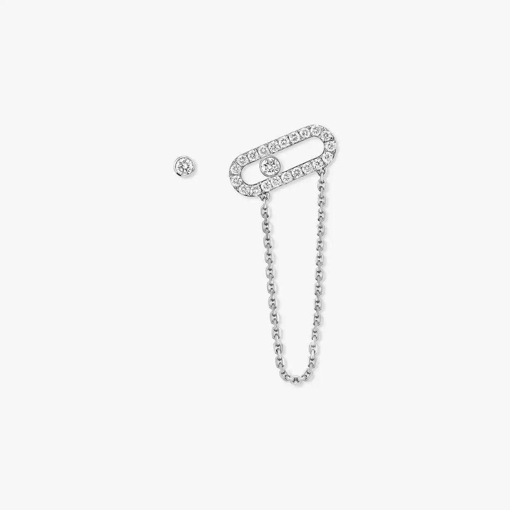 Move Uno All Diamond Stud Earrings