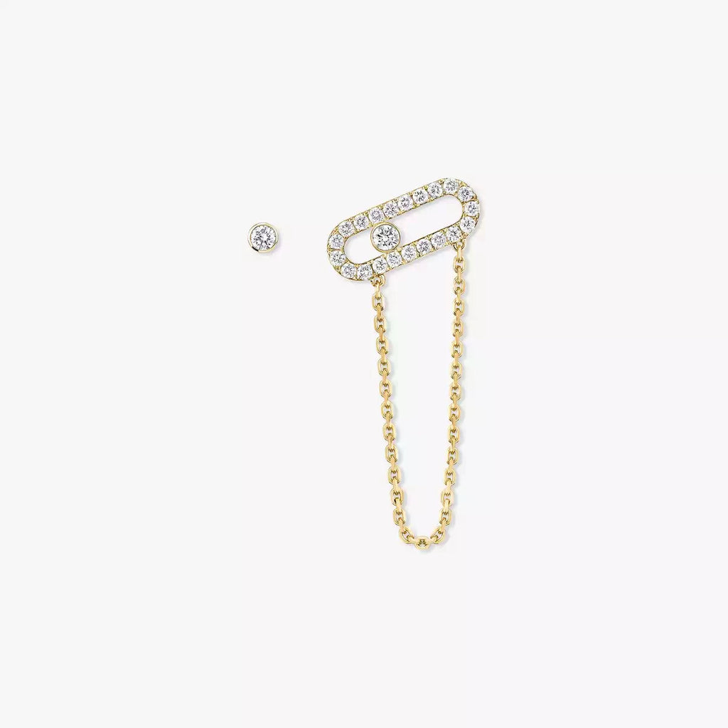 Move Uno All Diamond Stud Earrings