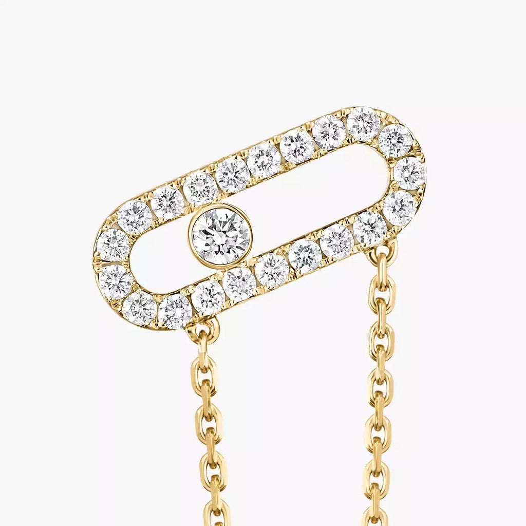 Move Uno All Diamond Stud Earrings