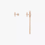 Move Uno All Diamond Stud Earrings