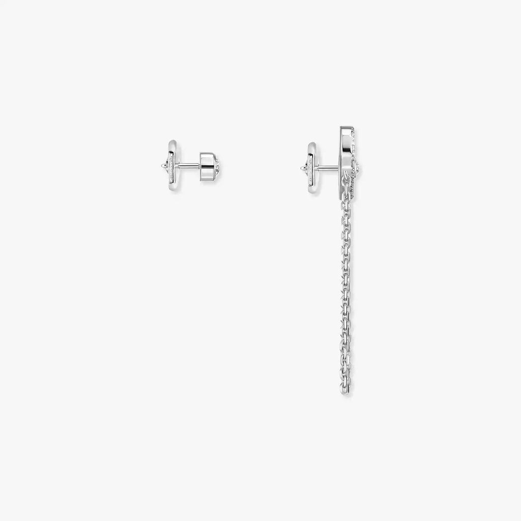 Move Uno All Diamond Stud Earrings