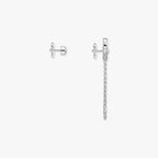 Move Uno All Diamond Stud Earrings