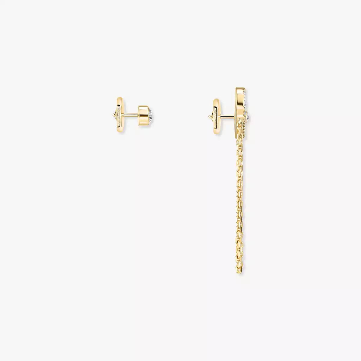 Move Uno All Diamond Stud Earrings