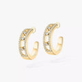 Move Pavé Diamond Hoop Earrings