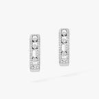 Move Pavé Diamond Hoop Earrings
