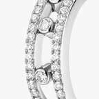 Move Pavé Diamond Hoop Earrings