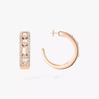 Move Pavé Diamond Hoop Earrings