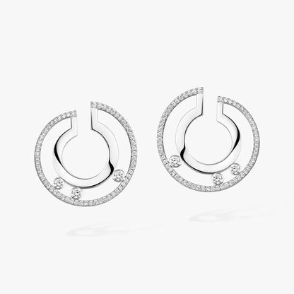 ロマーヌ スモールダイヤモンドフープピアス