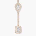 Meine Twin Diamond Tropfen-Ohrringe – Geometrische Symmetrie – Elegantes kinetisches Schwingen