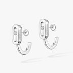 Move Classique Mini Diamond Hoop Earrings
