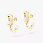 Move Classique Mini Diamond Hoop Earrings