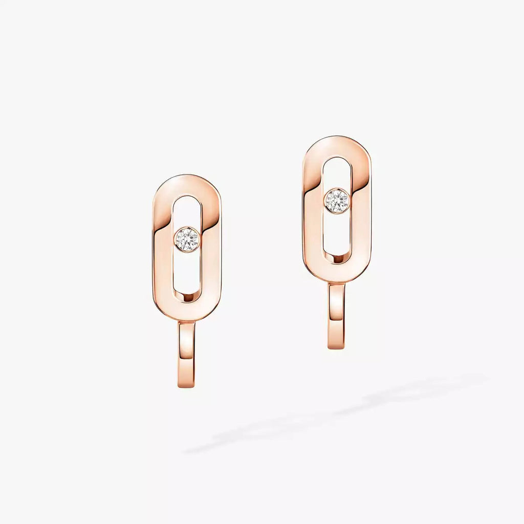 Move Classique Mini Diamond Hoop Earrings