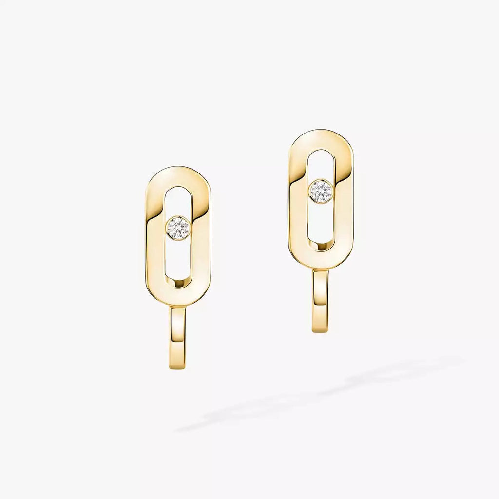 Move Classique Mini Diamond Hoop Earrings