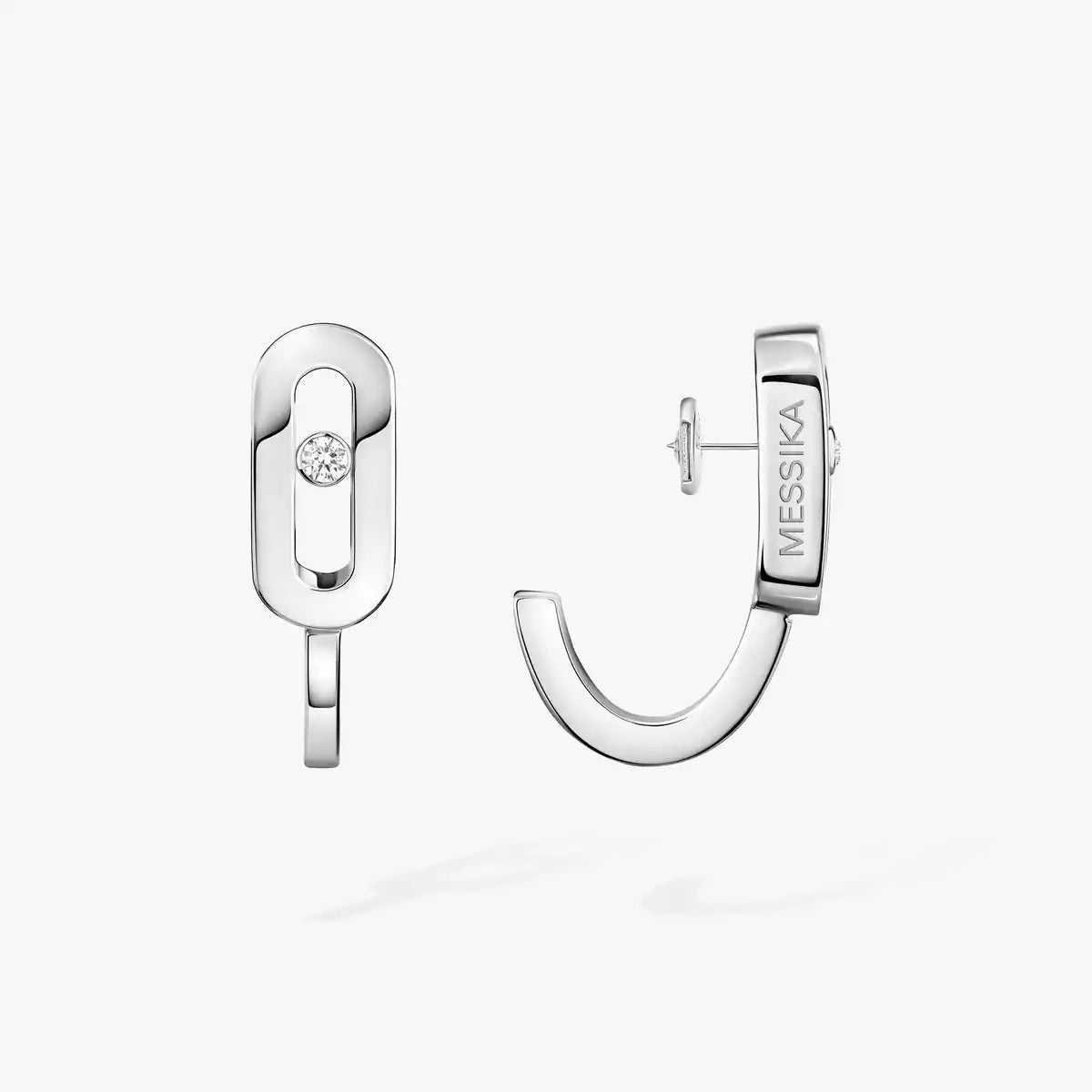 Move Classique Mini Diamond Hoop Earrings