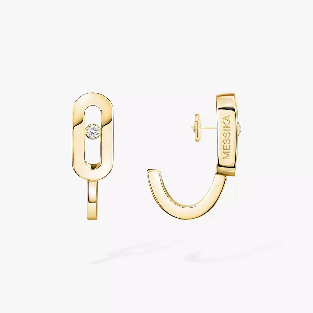 Move Classique Mini Diamond Hoop Earrings