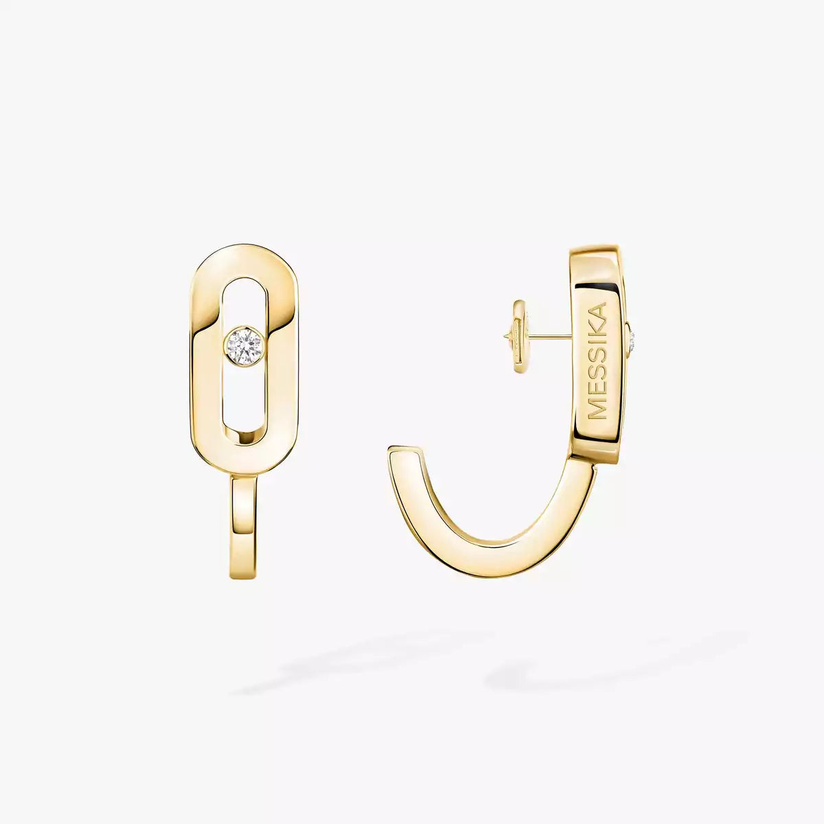 Move Classique Mini Diamond Hoop Earrings