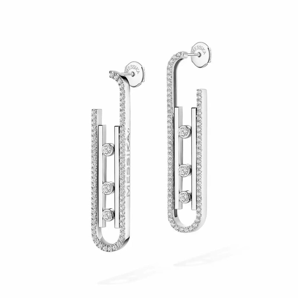 Move Kinetic Diamond Pendant Earrings