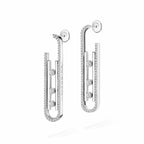 Move Kinetic Diamond Pendant Earrings