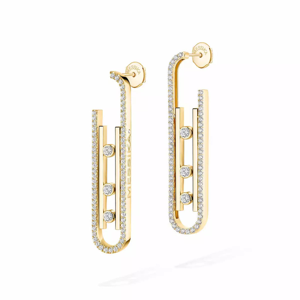 Move Kinetic Diamond Pendant Earrings