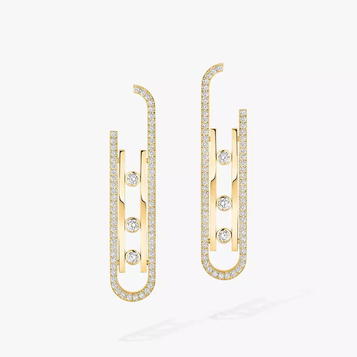 Move Kinetic Diamond Pendant Earrings