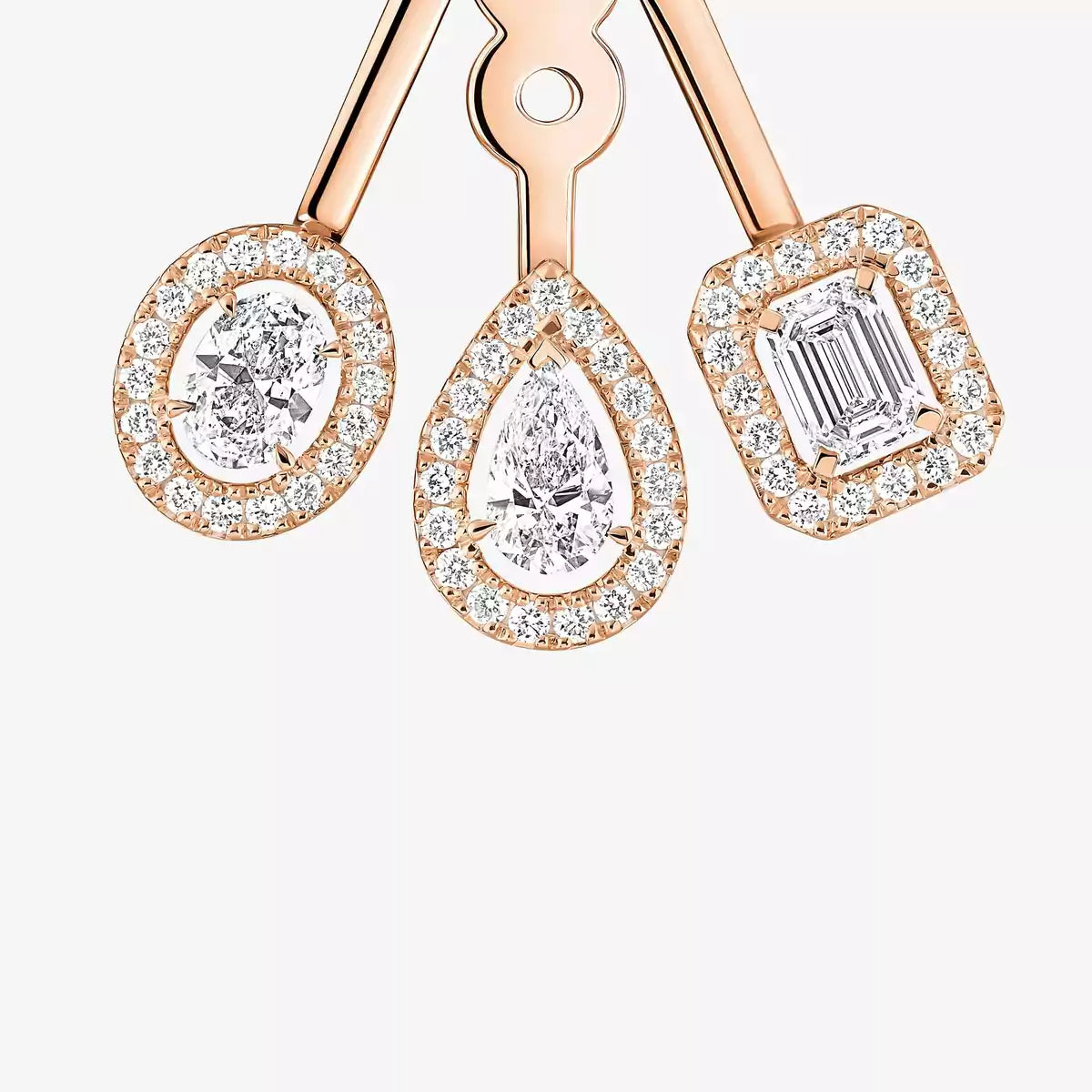 ツイントリオダイヤモンドピアス