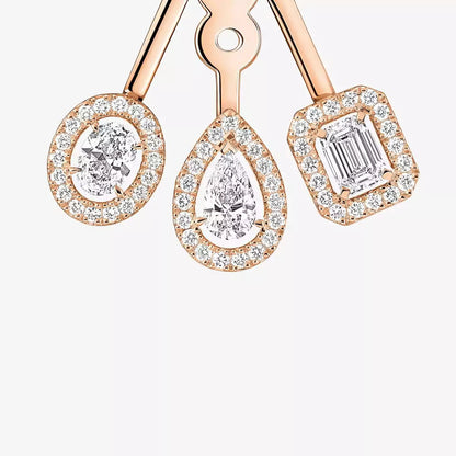 ツイントリオダイヤモンドピアス
