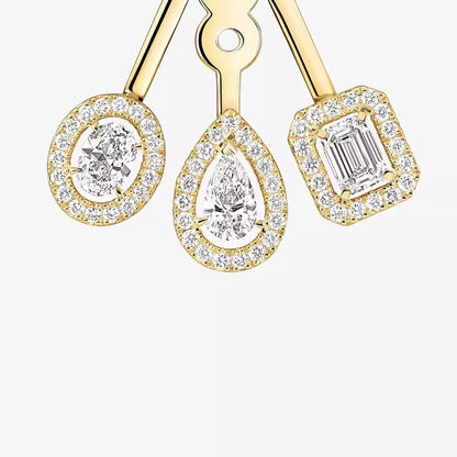 ツイントリオダイヤモンドピアス