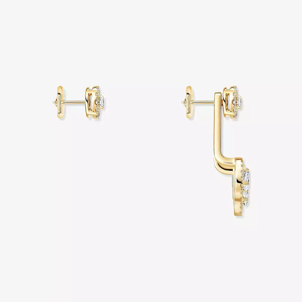 ツイントリオダイヤモンドピアス
