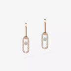 Move Link Kinetic Diamantohrringe – Ineinandergreifende moderne Eleganz – Typisches fließendes Funkeln