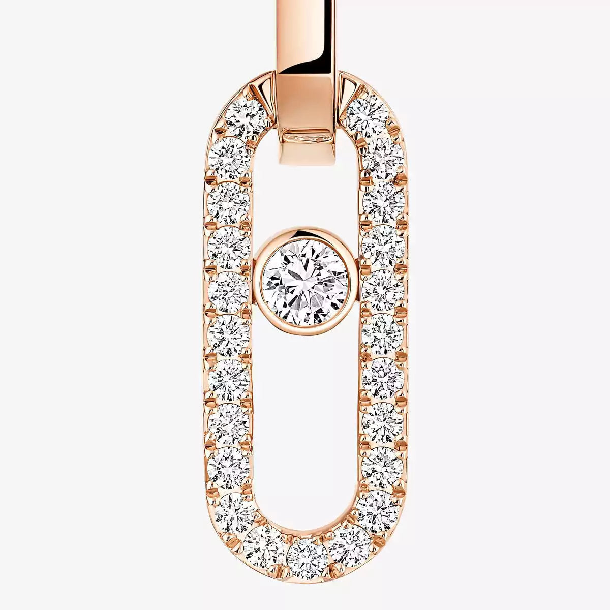Move Link Kinetic Diamantohrringe – Ineinandergreifende moderne Eleganz – Typisches fließendes Funkeln