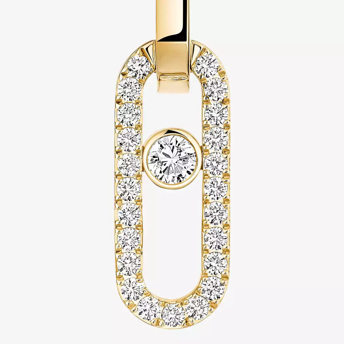 Move Link Kinetic Diamantohrringe – Ineinandergreifende moderne Eleganz – Typisches fließendes Funkeln