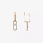 Move Link Kinetic Diamantohrringe – Ineinandergreifende moderne Eleganz – Typisches fließendes Funkeln