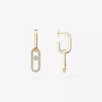 Move Link Kinetic Diamantohrringe – Ineinandergreifende moderne Eleganz – Typisches fließendes Funkeln