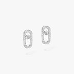 Move Uno Diamantohrringe – Unvergleichliche kinetische Brillanz – Minimalistische geometrische Eleganz