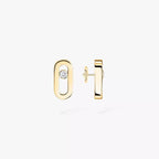 Move Uno Diamantohrstecker – Signature Kinetic Brilliance – Minimalistischer Alltags-Luxus