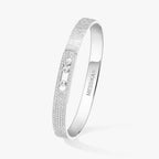 Move Noa Ciselé Half-Pavé Diamond Bangle Bracelet