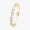 Move Noa Ciselé Half-Pavé Diamond Bangle Bracelet