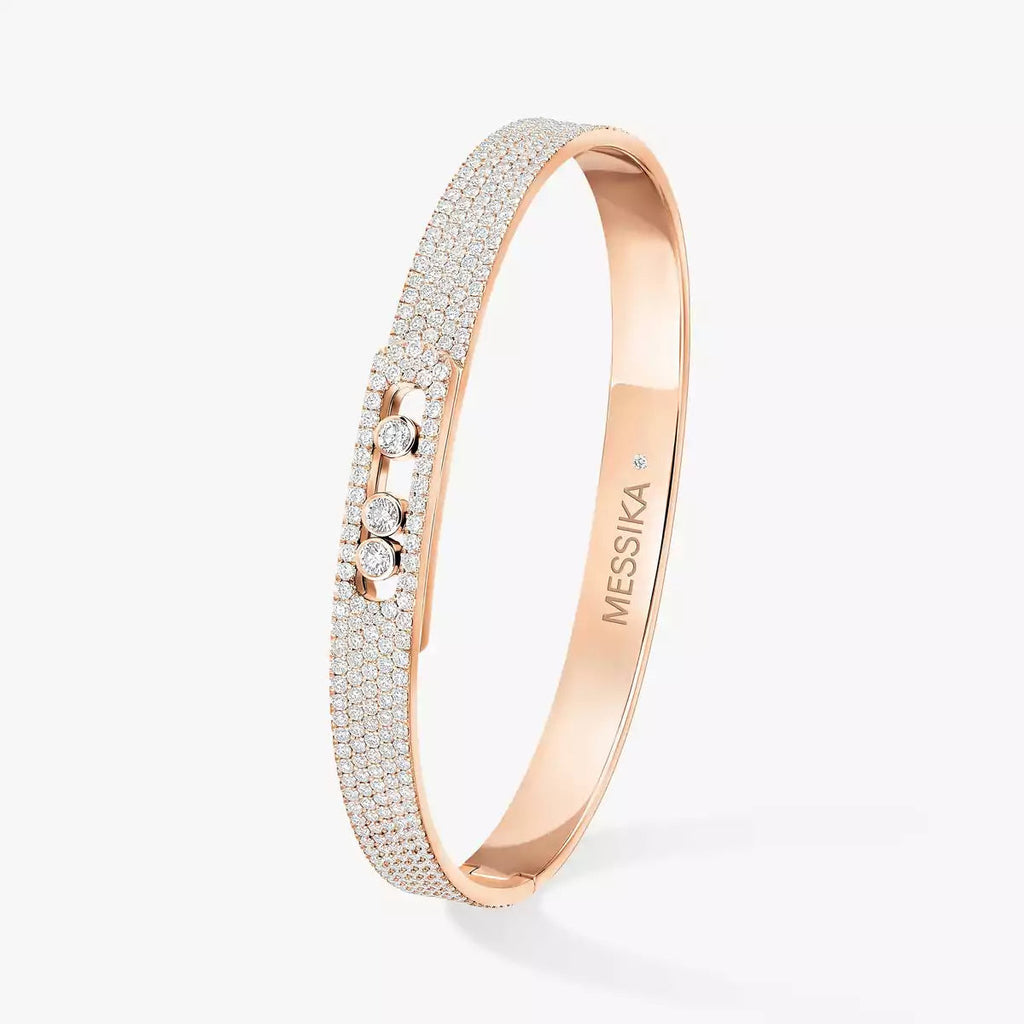 Move Noa Vollpflaster-Diamant-Armreif – Kinetische Dreifachbewegungs-Luxus – Unendliche Strahlkraft
