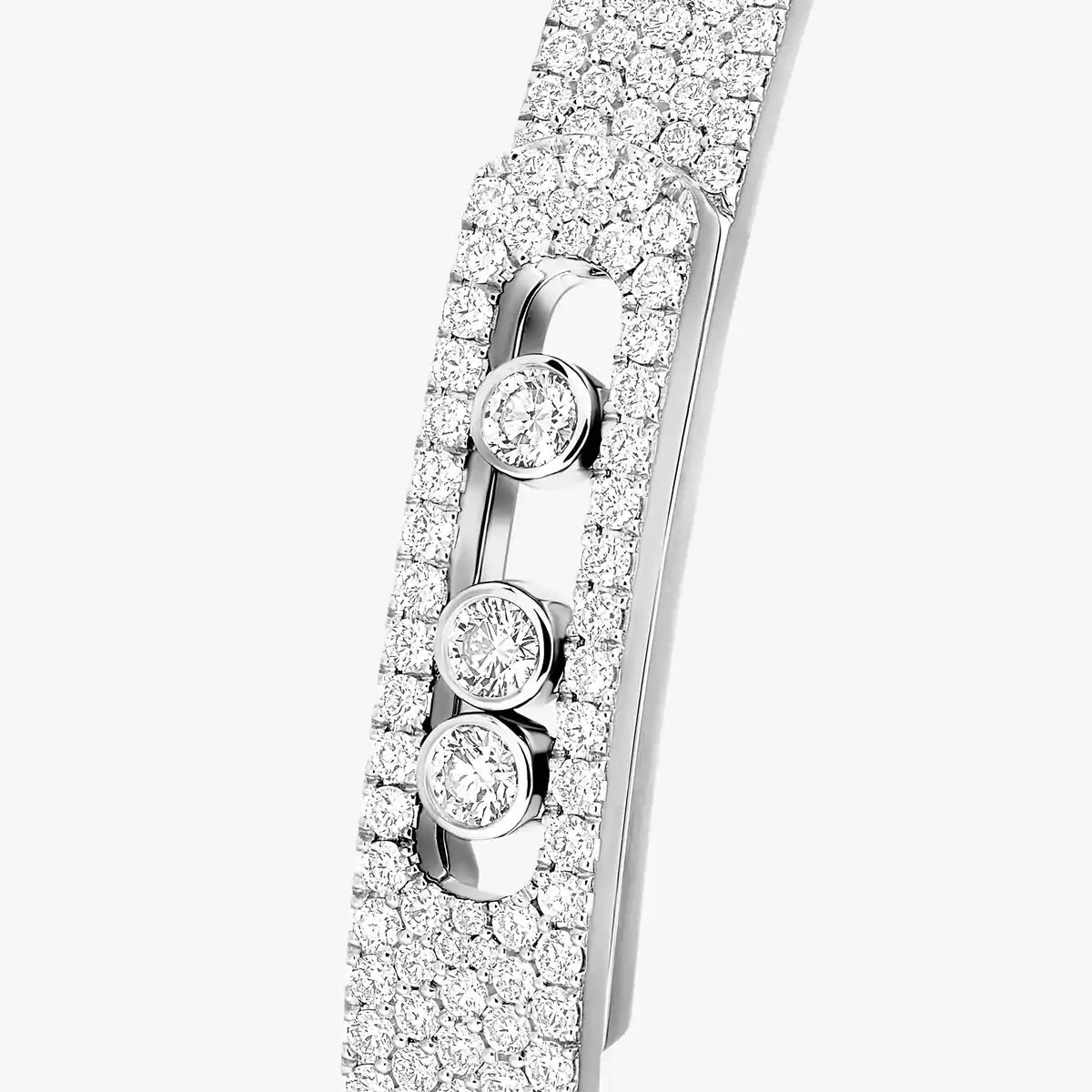 Move Noa Vollpflaster-Diamant-Armreif – Kinetische Dreifachbewegungs-Luxus – Unendliche Strahlkraft